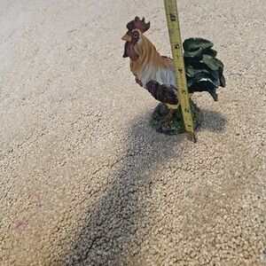 Colorful Rooster Figurine for Small Pets
